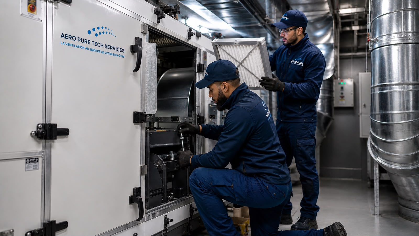 Installations CVC et ventilation dans un environnement professionnel